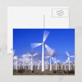 VS, Californië, Mojave. Uitzicht van een windturbi Briefkaart (Voorkant / Achterkant)