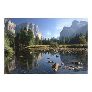 VS, Californië, Nationaal park Yosemite, 3 Foto Afdruk