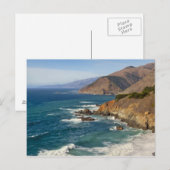 VS, Californië, oerkustlijn Briefkaart (Voorkant / Achterkant)