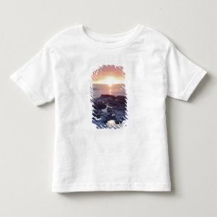 VS, Californië, San Diego. Eb en vloed Sunset Clif Kinder Shirts
