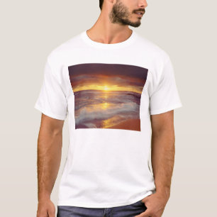 VS, Californië, San Diego. Sunset Cliffs strand T-shirt