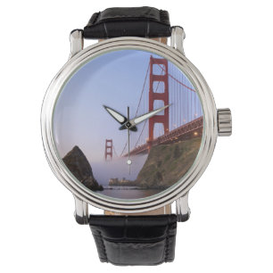 VS, Californië, San Francisco. Golden Gate 3 Horloge