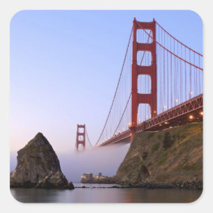 VS, Californië, San Francisco. Golden Gate 3 Vierkante Sticker