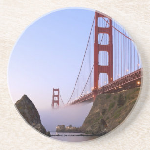 VS, Californië, San Francisco. Golden Gate 3 Zandsteen Onderzetter