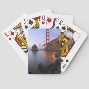 VS, Californië, San Francisco. Golden Gate Pokerkaarten