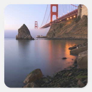 VS, Californië, San Francisco. Golden Gate Vierkante Sticker