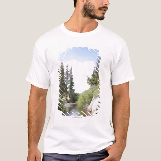 VS, Californië, Sonora Pass, Landschap met T-shirt (Voorkant)