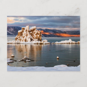 VS, Californië, Sunrise bij Mono Lake Briefkaart