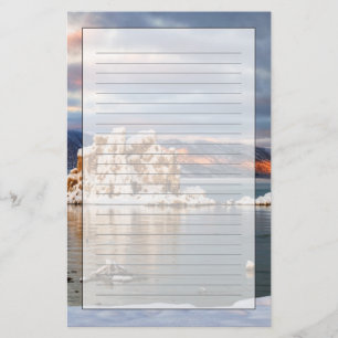 VS, Californië, Sunrise bij Mono Lake Briefpapier