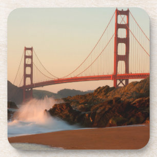 VS, Californië. Uitzicht Golden Gate Bridge Onderzetter