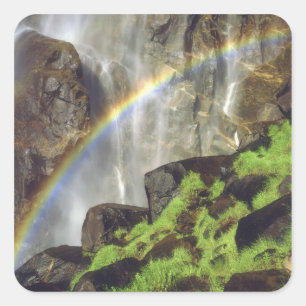 VS, Californië, Yosemite National Park. A Vierkante Sticker
