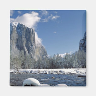VS, Californië, Yosemite NP. De Merced rivier, Magneet