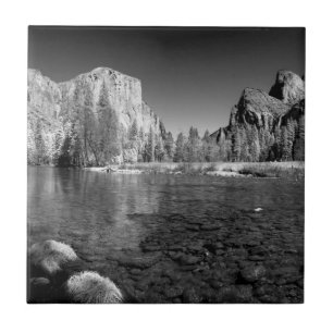 VS, Californië. Yosemite Valley View Tegeltje