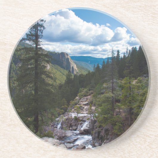 VS, Californië. Yosemite Valley Vista Zandsteen Onderzetter (Voorkant)