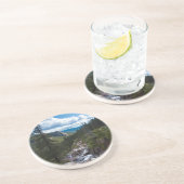 VS, Californië. Yosemite Valley Vista Zandsteen Onderzetter (Zijkant)