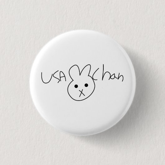 VS-CHAN Hetalia Button Badge (Voorkant)