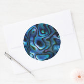 VS, Colorado, Lafayette. Abalone shell Ronde Sticker (Envelop)