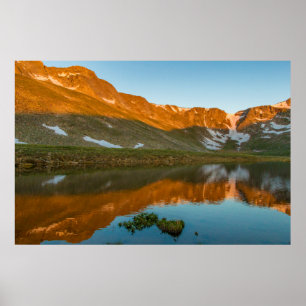 VS, Colorado, Mt. Evans. Summit Lake-weerkaatsing Poster