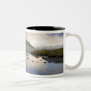 VS, Colorado, Rocky Mountain NP. Tweekleurige Koffiemok