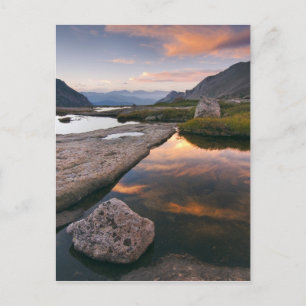 VS, Colorado, Rocky Mountain NP. Zonsopgang in Briefkaart
