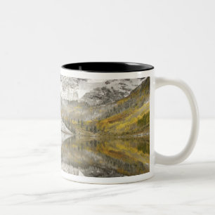 VS, Colorado, White River National Forest, Tweekleurige Koffiemok