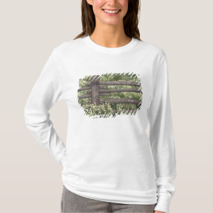 VS, Colorado, Wilde kamille rondom houten hek T-shirt