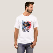 VS de hele dag | Patriottisch T-shirt van 4 juli | (Voorkant volledig)