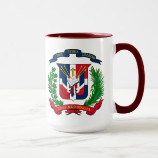 VS Dominicaanse Republiek Hart vlaggen Hispanic  Mok