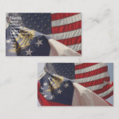 VS en Georgia Flags Visitekaartje (Voorkant / Achterkant)