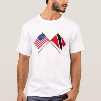 VS- en Trinidad- en Tobago-vlaggen T-shirt