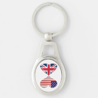 VS en VK Hoorten Sleutelhanger van schelpen