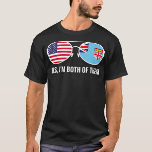 VS Fiji Flag Sunbribribril Fijian rednek T-shirt