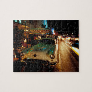 VS, FL, Miami, South Beach 's nachts. 2 Legpuzzel
