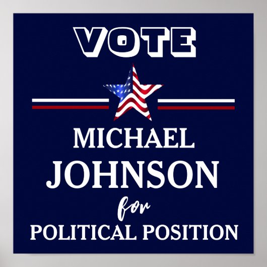 VS Flag Campaign Political Poster (Voorkant)