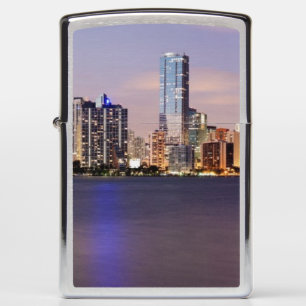 VS, Florida, Miami skyline bij schemering 2