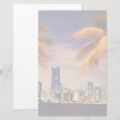 VS, Florida, Miami skyline bij schemering Briefpapier (Voorkant / Achterkant)