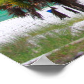 VS, Florida. palmbomen op de maragingkust Poster (Hoek)