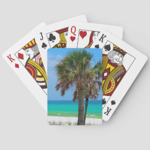 VS, Florida. Palmbomen op Smaragdkust Speelkaarten