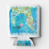 VS Florida State  map met hoogtepunten Blikjeskoeler (Achterkant)