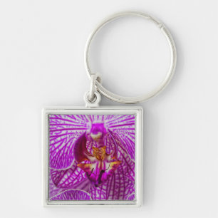 VS, Georgia, Savannah, Close-up van orchidee Sleutelhanger