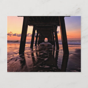 VS, Georgia, Tybee Island, Pier bij Tybee Island Briefkaart