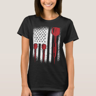 VS Grafische Dartsspeler Darts Dartbord Bullseye T T-shirt