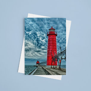 VS, Grand Haven, Michigan, vuurtoren Briefkaart