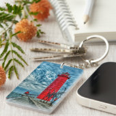 VS, Grand Haven, Michigan, vuurtoren Sleutelhanger (Voorkant Rechts)