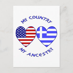 VS / Griekse land van oorsprong Briefkaart