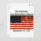 VS-grondwet Briefkaart (Voorkant / Achterkant)