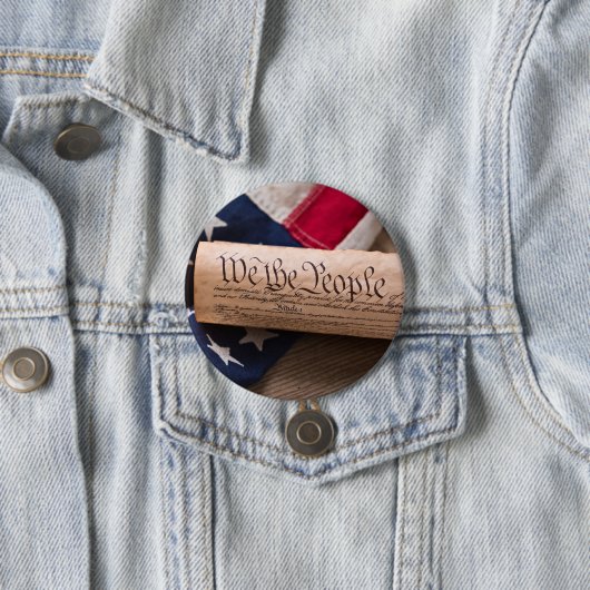 VS-grondwet Ronde Button 7,6 Cm (In situ)