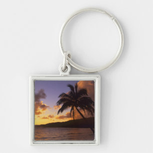 VS, Hawaï, Kauai, Kleurrijke zonsopgang in een 2 Sleutelhanger