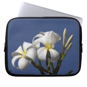 VS, Hawaï, Kauai, witte plumeria. Laptop Sleeve