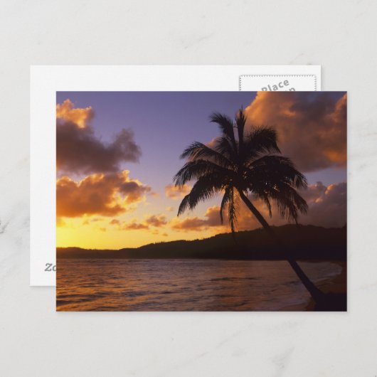 VS, Hawaii, Kauai, kleurrijke zonsopgang in een 2 Briefkaart (Voorkant / Achterkant)